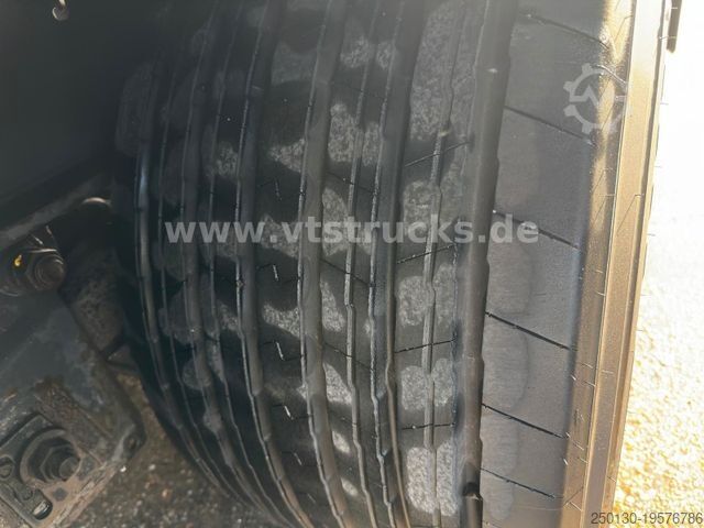 Open semitrailer KRONE SD Mega Plateu Strohauflieger Jumbo BPW Scheibe