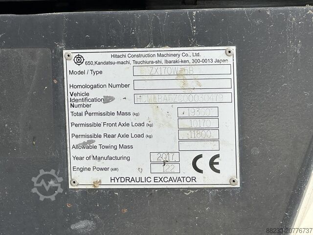 Radbagger Hitachi ZX170W-5B