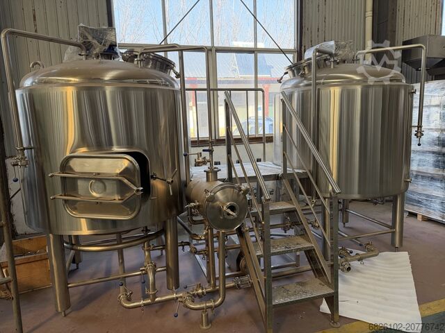 Getränkemaschine DEGONG 1000L Two-Vessel Brewhouse – Mash Tun &