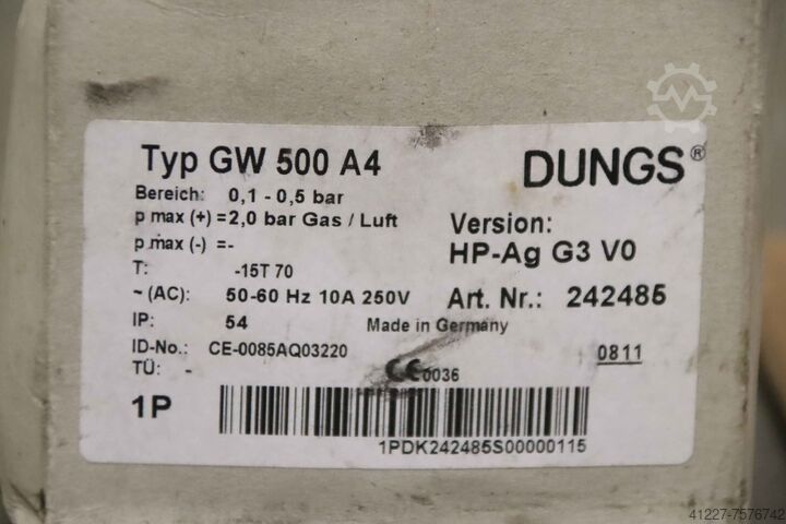 Pressure switch Dungs GW 500 A4  242485
