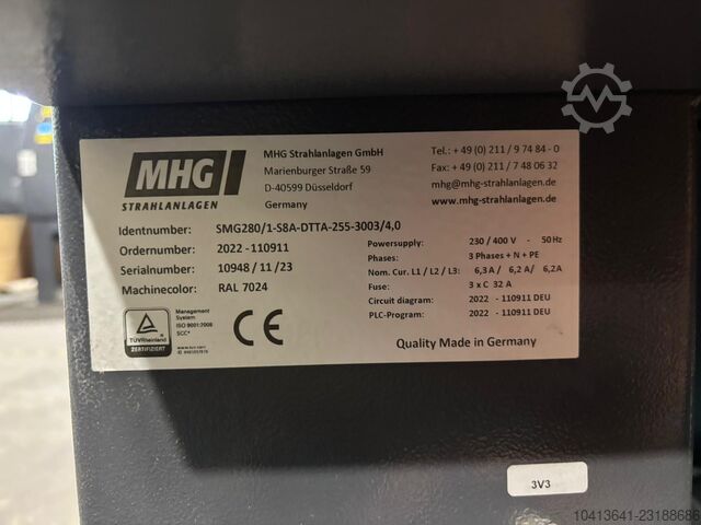 Rotary Table Indexing System / Sandblasting Machine MHG SMG 260 DTTA