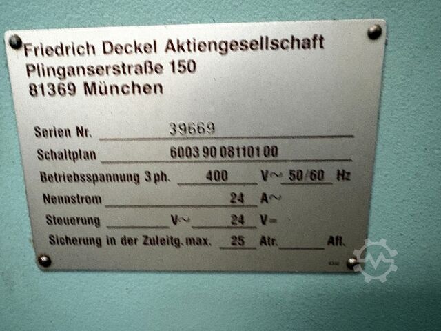 CNC milling machine Deckel Maho FP3-50