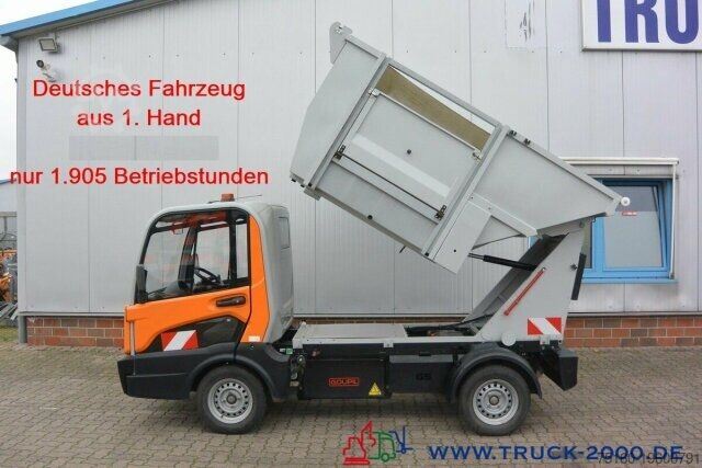 Garbage truck Goupil Elektro / Benzin Hybrid Müll-Gehweg Reinigung
