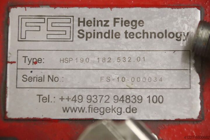 Motor grinding spindle FS JE Santenberg HSP 190 182.532.01 GTC S 2