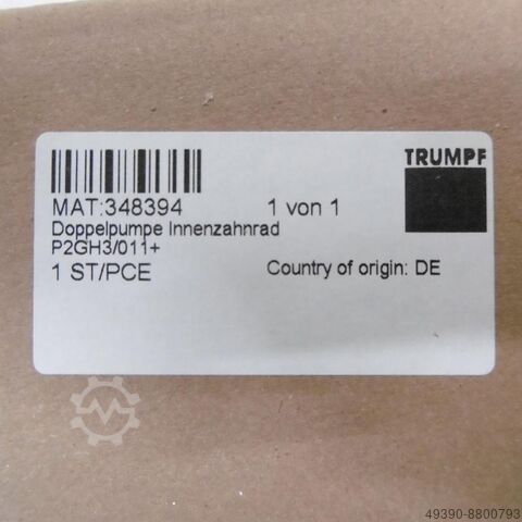 ES hydraulic pump for TRUMPF TC 500 R, Trumpf original spare parts kit no. 1737140; internal gear pu BOSCH REXROTH P2GH3/011+GH3/013RE47+47U2-A502