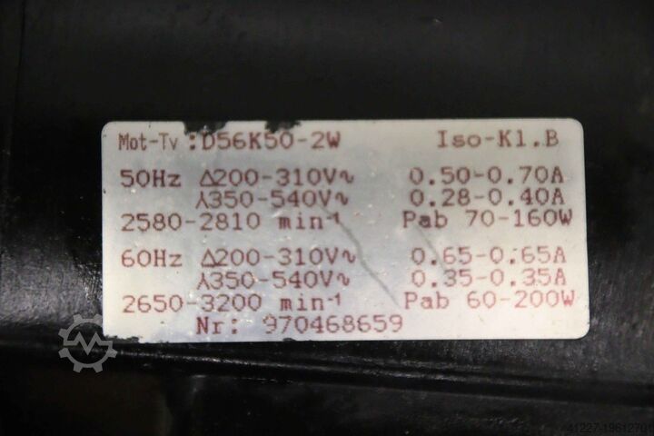 Fan blower 0.07-0.16 kW 445 -485 m³/h Karl Klein DNG3-9.8/S WS L