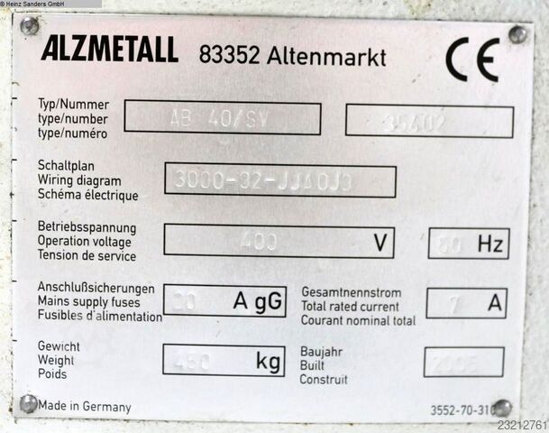 Säulenbohrmaschine ALZMETALL AB 40 SV AUTO DIGIT