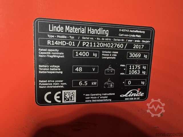 R 14 HD * Triplex FFL !! Camera!! LINDE R 14 HD  * Triplex FFL !! Camera !!