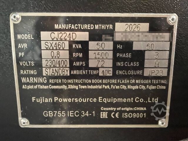 DPX CJ224D - 50 kVA Alternator - DPX-33903  DPX CJ224D - 50 kVA Alternator - DPX-33903