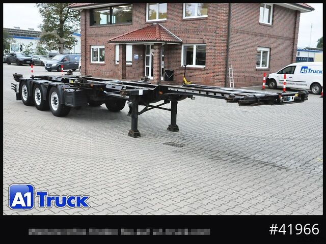 Swap body semitrailer KRONE eLTU6,  Schlitten, Front und Heckausschub, Lift, ALU