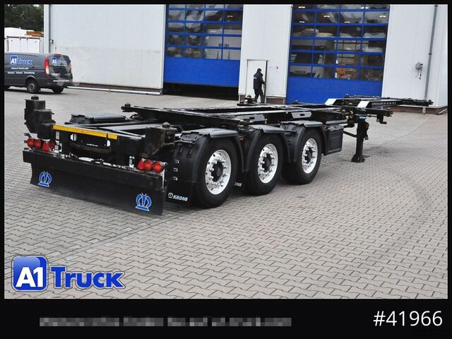 Swap body semitrailer KRONE eLTU6,  Schlitten, Front und Heckausschub, Lift, ALU
