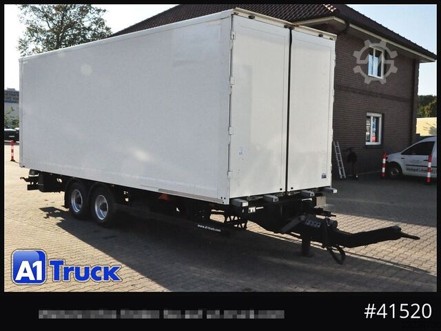 Box trailer Möslein Koffer, LBW, Tandem, durchladbar L 7m.