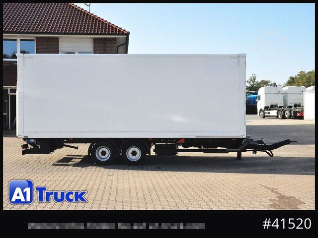 Box trailer Möslein Koffer, LBW, Tandem, durchladbar L 7m.