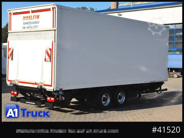 Box trailer Möslein Koffer, LBW, Tandem, durchladbar L 7m.