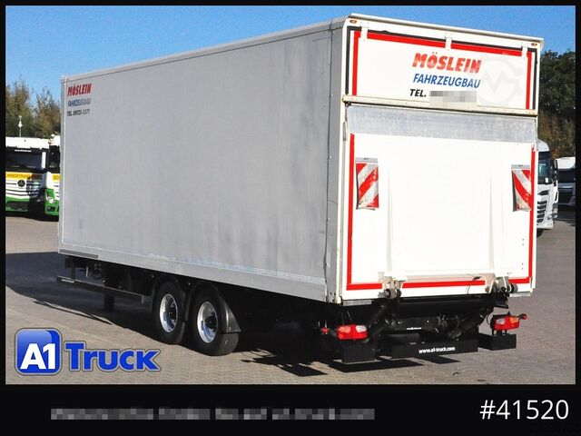 Box trailer Möslein Koffer, LBW, Tandem, durchladbar L 7m.
