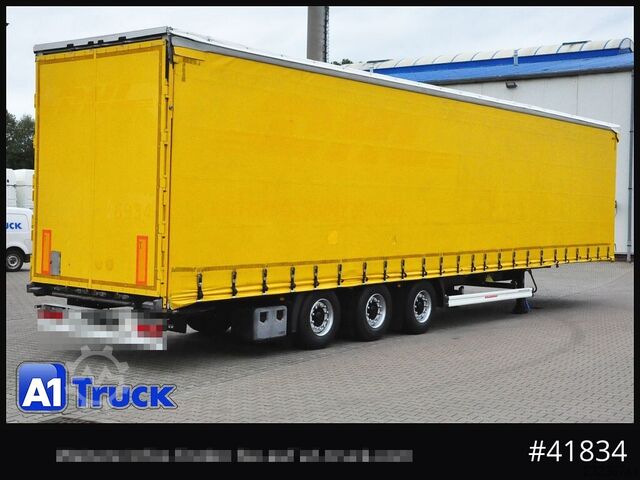 Open semitrailer with tarp Kässbohrer Mega Trailer, Code XL, TÜV NEU