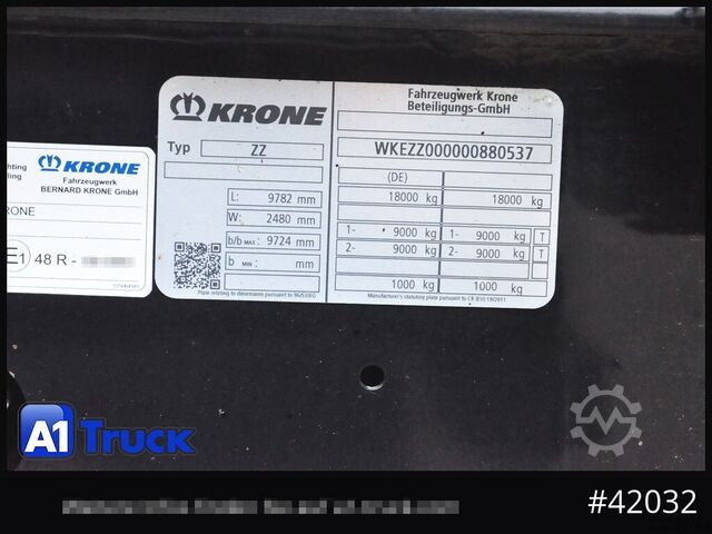 Special purpose truck KRONE BDF Tandem Anhänger, 1 Vorbesitzer, BPW