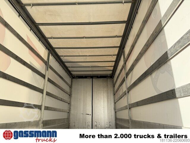 Open trailer with tarp Obermaier OS2-L105 L/B, durchladbar, Edscha, Ex-Fahrschule!