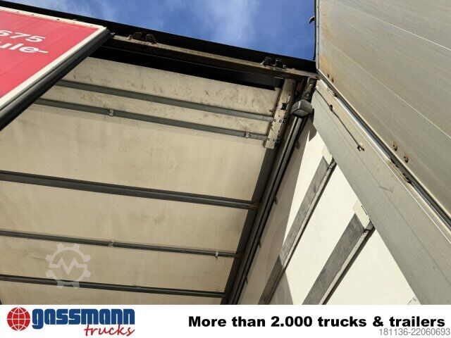 Open trailer with tarp Obermaier OS2-L105 L/B, durchladbar, Edscha, Ex-Fahrschule!