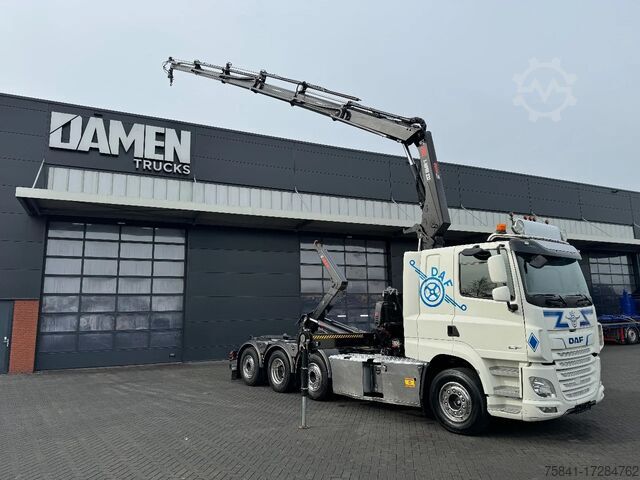 Hook arm system DAF CF 85.480 8x2 Haakarm + HIAB 232 E-5 Hipro