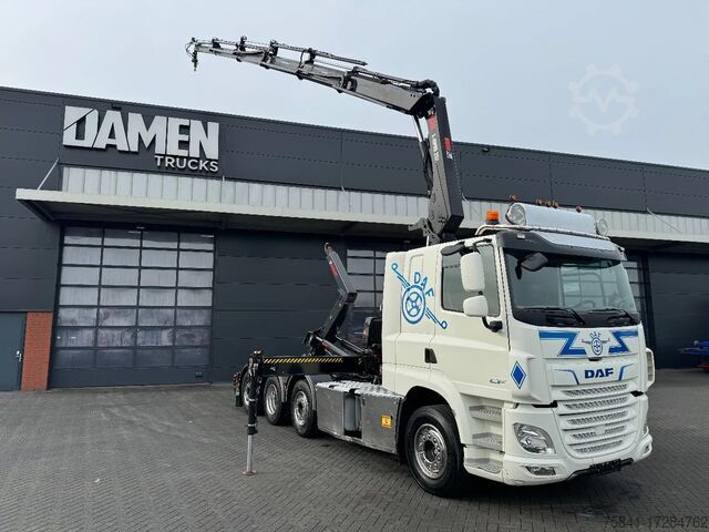 Hook arm system DAF CF 85.480 8x2 Haakarm + HIAB 232 E-5 Hipro