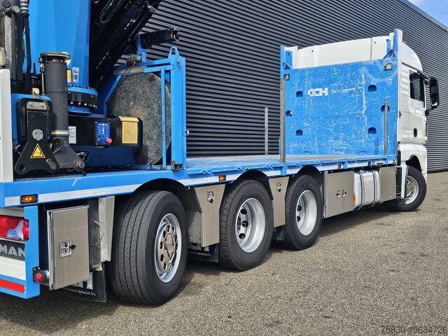 Crane truck MAN TGX 35.480 8x4-4 / HMF 85 t/m + JIB / WINCH