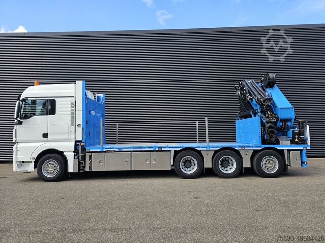 Crane truck MAN TGX 35.480 8x4-4 / HMF 85 t/m + JIB / WINCH