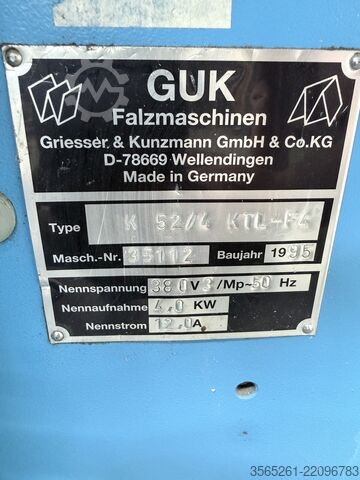 Folding machine GUK K52/4_KTL-F4