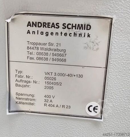 Climate test chamber Temperature test Andreas Schmid VKT 3.000 /-40/+130
