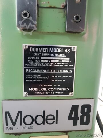 Drill point thinning machine Dormer Model 48