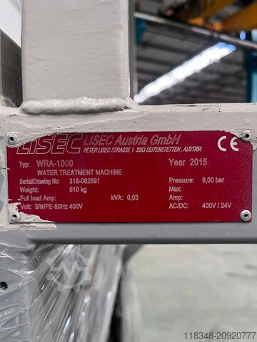 Glass grinding machine Lisec WRA-1000