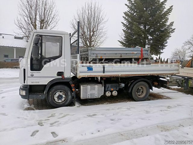 Three-way tipper van IVECO Eurocar 80-210 / Dreiseitenkipper / WENIG KM
