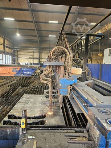 CNC gantry flame cutting machine Messer Omnimat P 7000