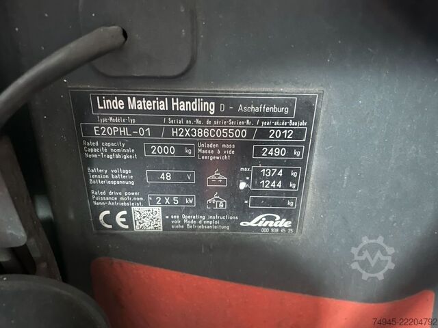 Elektro 3 Rad-Stapler Linde E20PHL-01