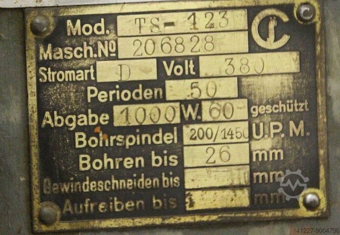 Standbohrmaschine MK3 Cordia TS-123