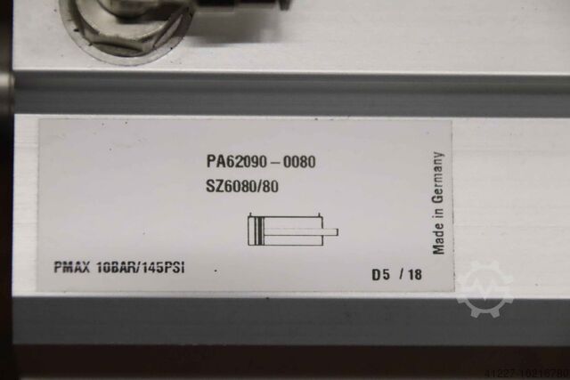 Pneumatic cylinder unbekannt PA62090-0080 SZ6080/80 Hub 80 mm