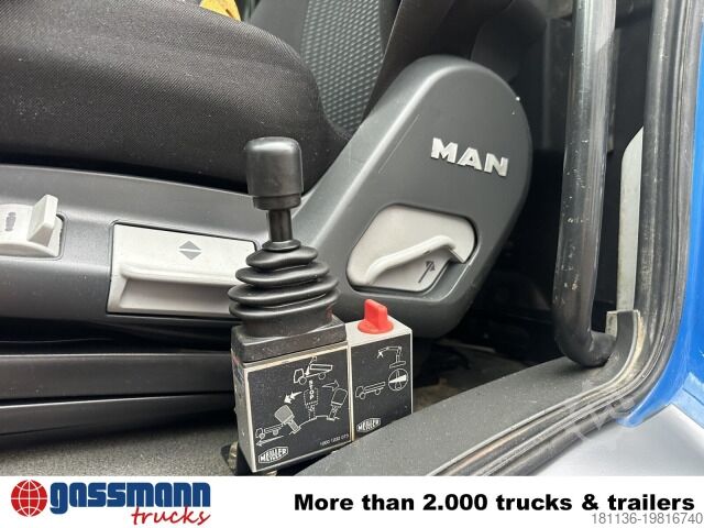 Kipper LKW MAN TGM 18.290 4X4 BB, EEV, Heckkran Atlas AK 115.2V,