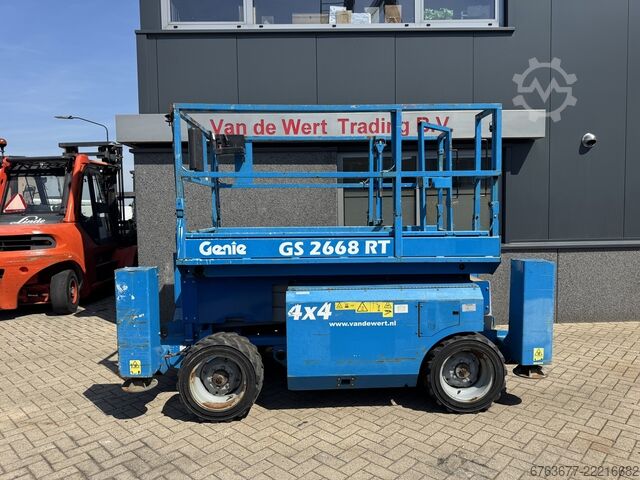 Genie GS 2668 RT Aerial Work Platform / Scissor Lift / 10M Working Height 4x4 Kubota Diesel 2008 GENIE GS 2668 RT  Hoogwerker / Arbeitsbuhne / Sciccor 10M werkhoogte 4x4 kubota Diesel 2008