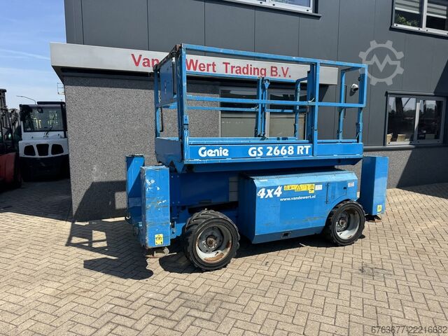 Genie GS 2668 RT Aerial Work Platform / Scissor Lift / 10M Working Height 4x4 Kubota Diesel 2008 GENIE GS 2668 RT  Hoogwerker / Arbeitsbuhne / Sciccor 10M werkhoogte 4x4 kubota Diesel 2008