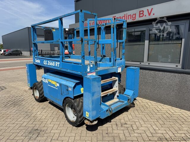 Genie GS 2668 RT Aerial Work Platform / Scissor Lift / 10M Working Height 4x4 Kubota Diesel 2008 GENIE GS 2668 RT  Hoogwerker / Arbeitsbuhne / Sciccor 10M werkhoogte 4x4 kubota Diesel 2008
