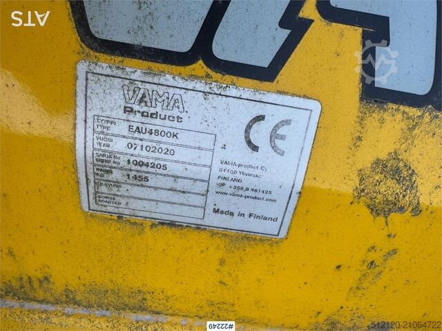 Vama EAU4800K folding wing plow for truck Vama EAU4800K folding wing plow for truck