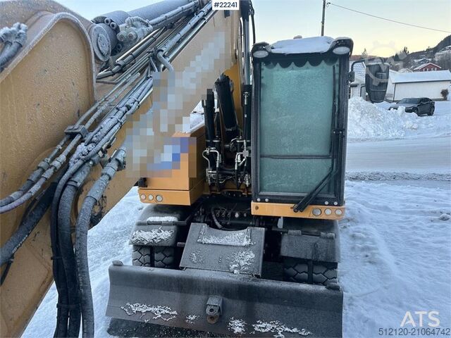 Radbagger CAT M314F wheeled excavator w/ two buckets, Gigant tra