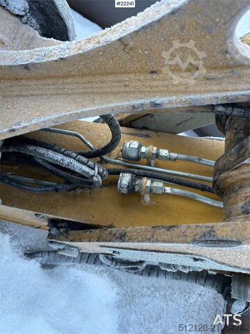 Radbagger CAT M314F wheeled excavator w/ two buckets, Gigant tra