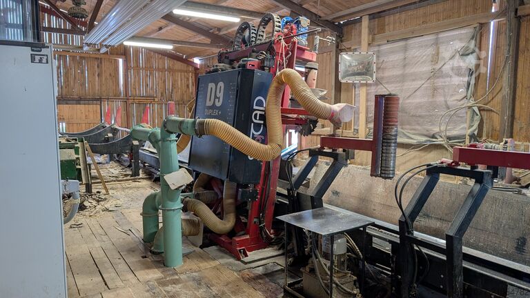 Komplettes Sägewerk (stationär) Strojcad D9 Duplex+