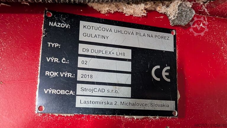 Komplettes Sägewerk (stationär) Strojcad D9 Duplex+