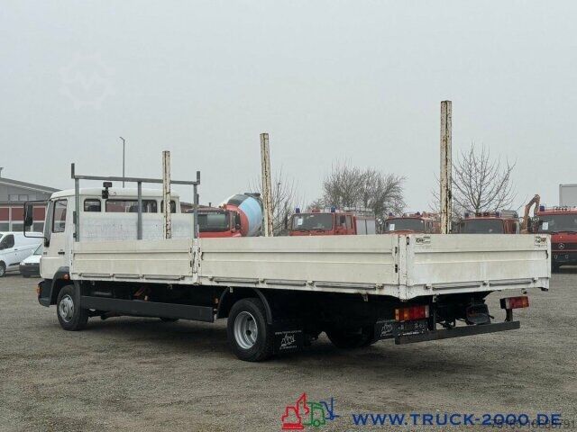 Flatbed truck MAN 10.163 Lange Pritsche 7.10m 3 Sitzer Nur 217TKM
