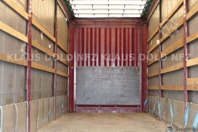 Open semitrailer with tarp KRONE Pritsche Plane XL MegaLiner BWP Edscha Bordwände