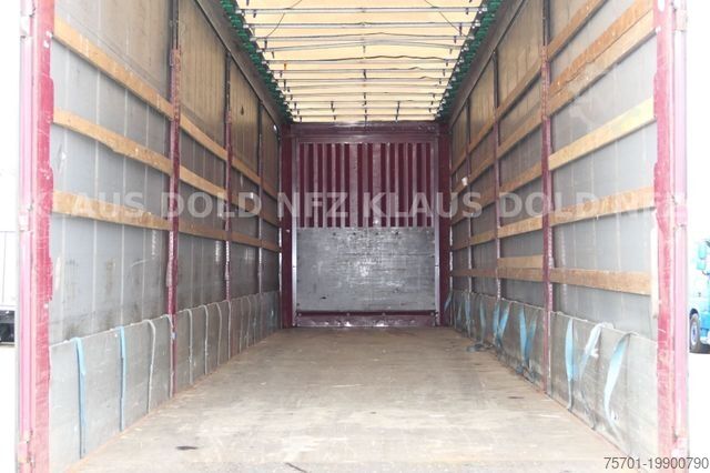 Open semitrailer with tarp KRONE Pritsche Plane XL MegaLiner BWP Edscha Bordwände