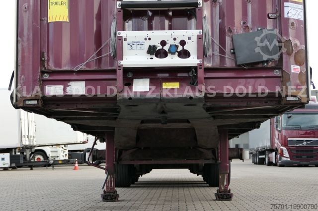 Open semitrailer with tarp KRONE Pritsche Plane XL MegaLiner BWP Edscha Bordwände