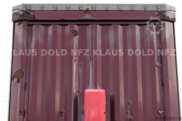 Open semitrailer with tarp KRONE Pritsche Plane XL MegaLiner BWP Edscha Bordwände